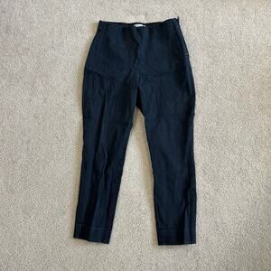 Everlane Black Mid Rise Seamless Skinny Pants Career Office Workwear Size 4